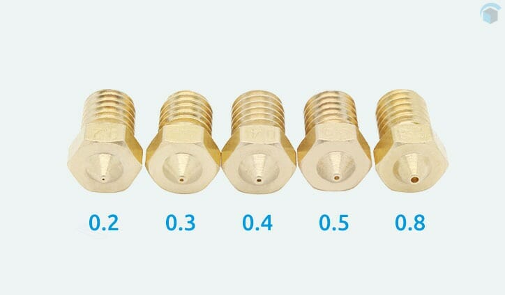Diversos tamanhos de bicos para impressora 3d Diversos tamanhos de bicos para impressora 3d