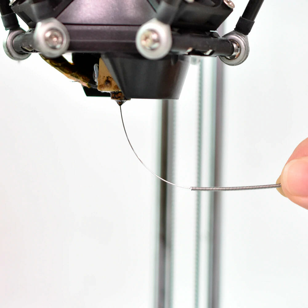 Agulha dentro do hotend Agulha dentro do hotend