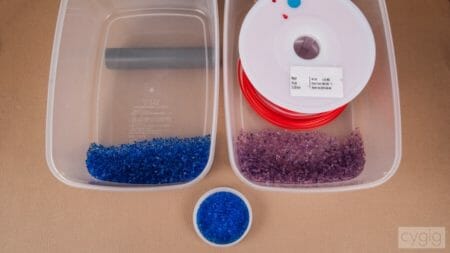 silica azul filamento impressora 3d